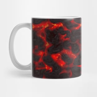 Red Hot Lava Pattern Mug